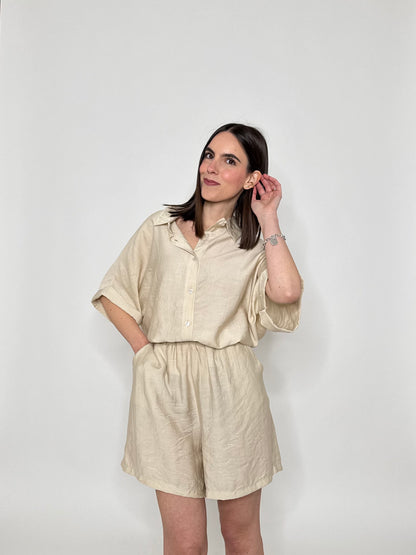 Completo Kelly in viscosa beige