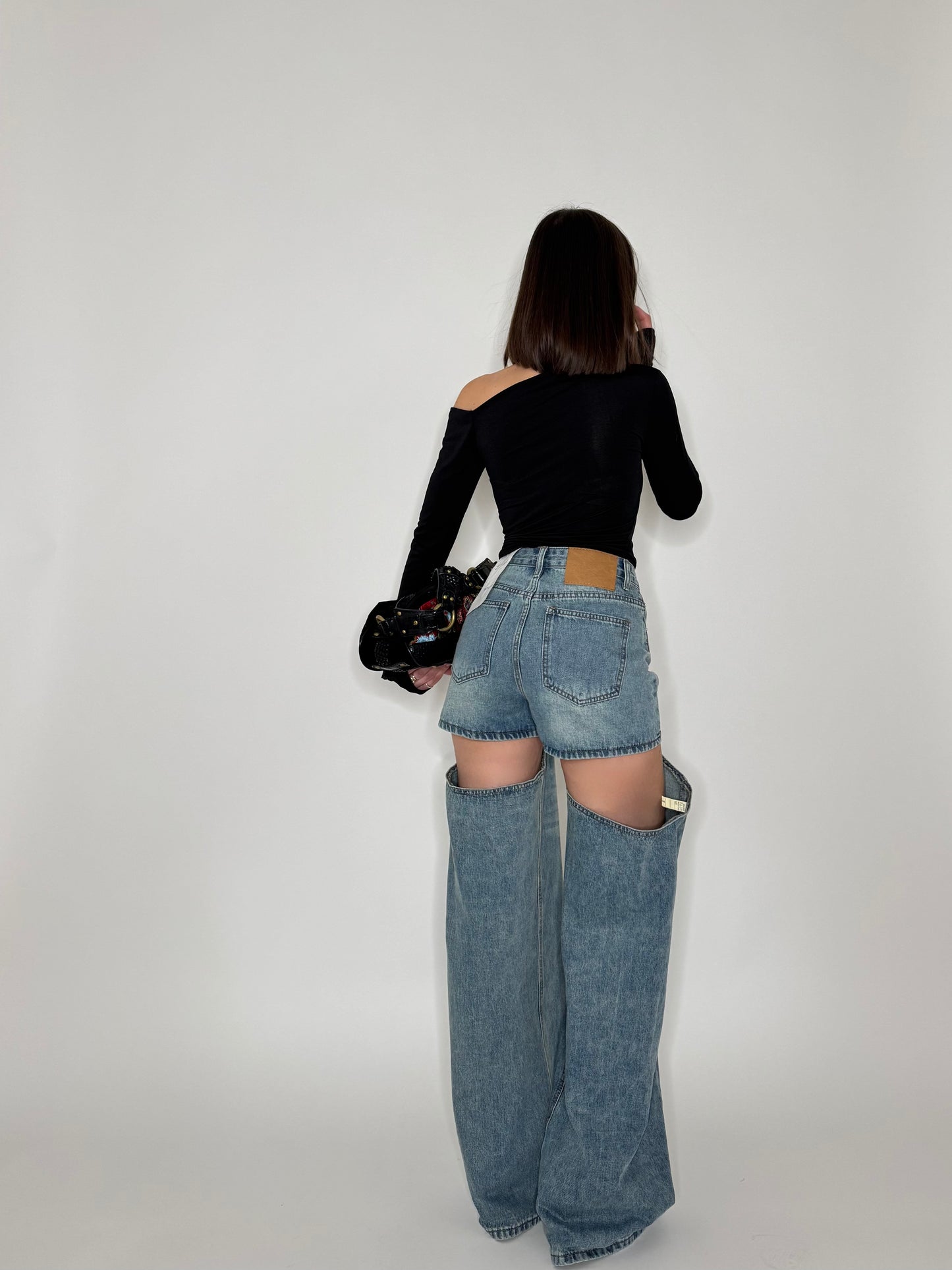 Jeans 2in1 Wide Leg