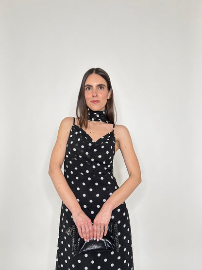 Abito Flamenco lungo pois Nero