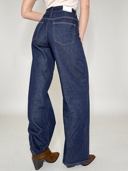 Jeans palazzo lavaggio zero
