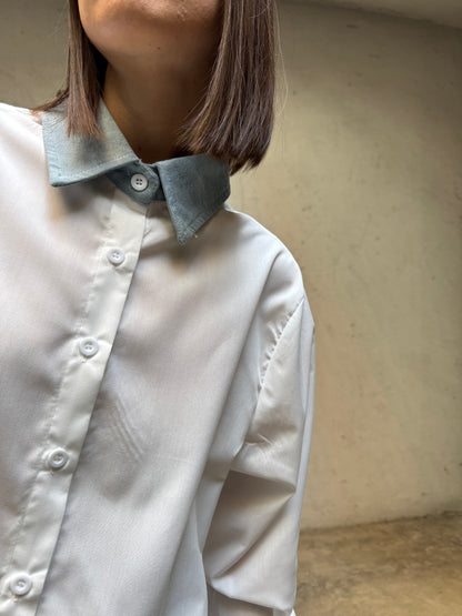 Completo gilet camicia in calda viscosa