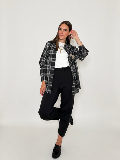 Pantalone ovetto in misto viscosa