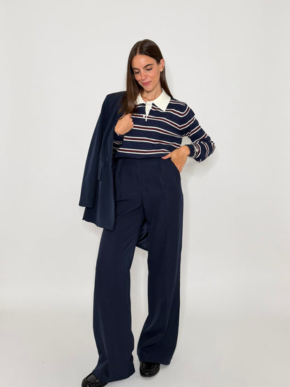 Pantalone taglio sartoriale blu - IN RIASSORTIMENTO