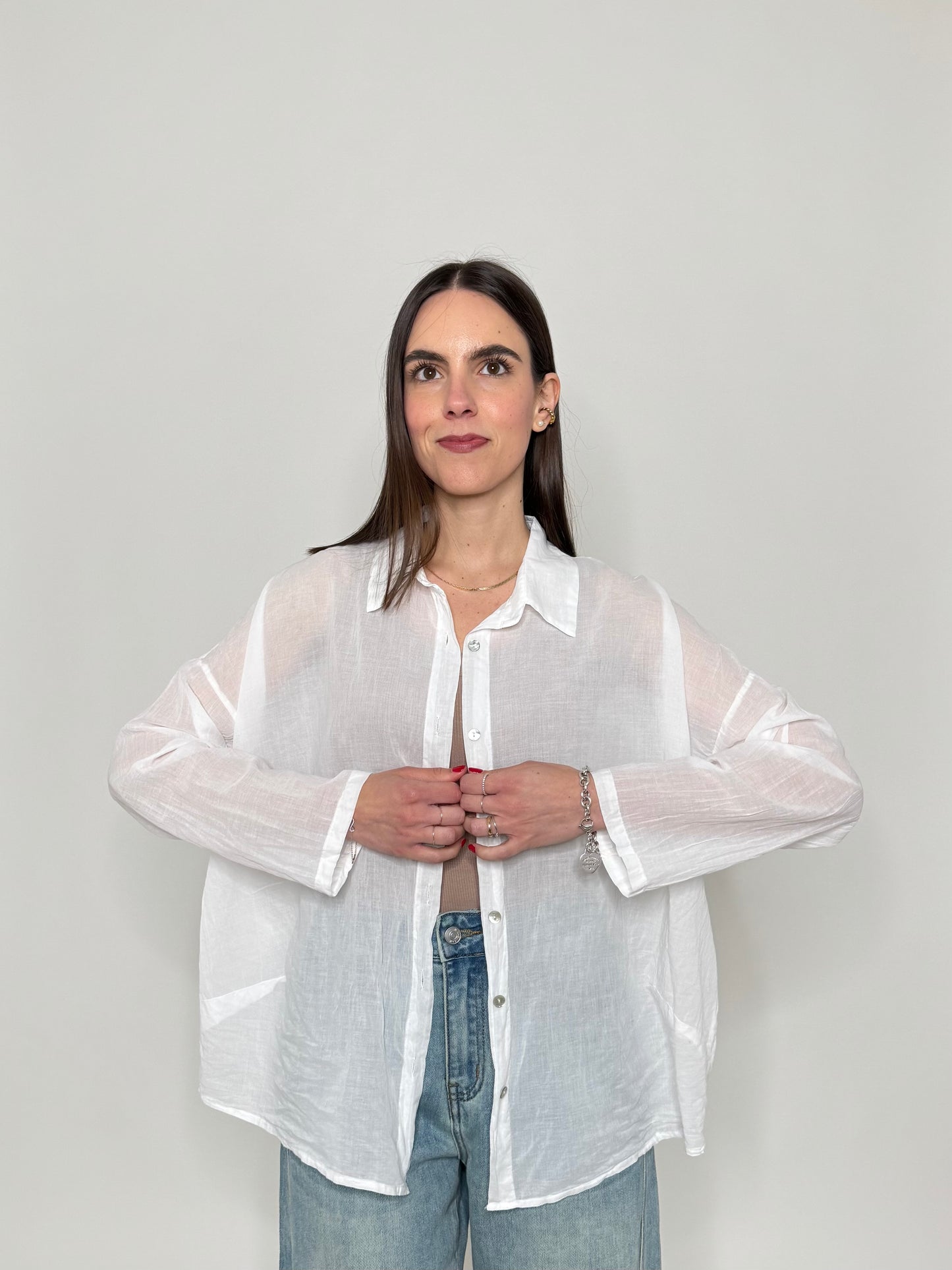 Camicia in mussola di cotone