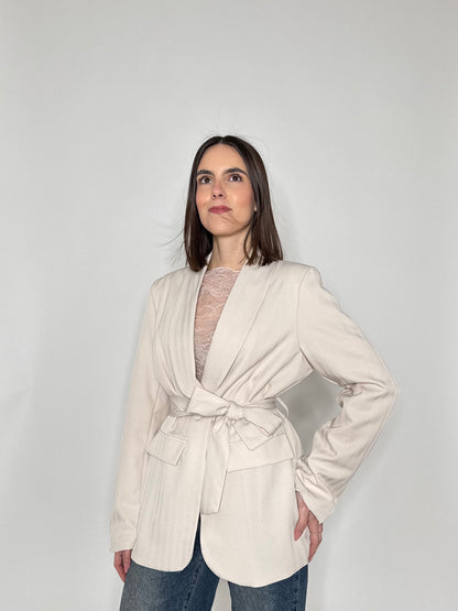Giacca taglio elegante strutturata Beige