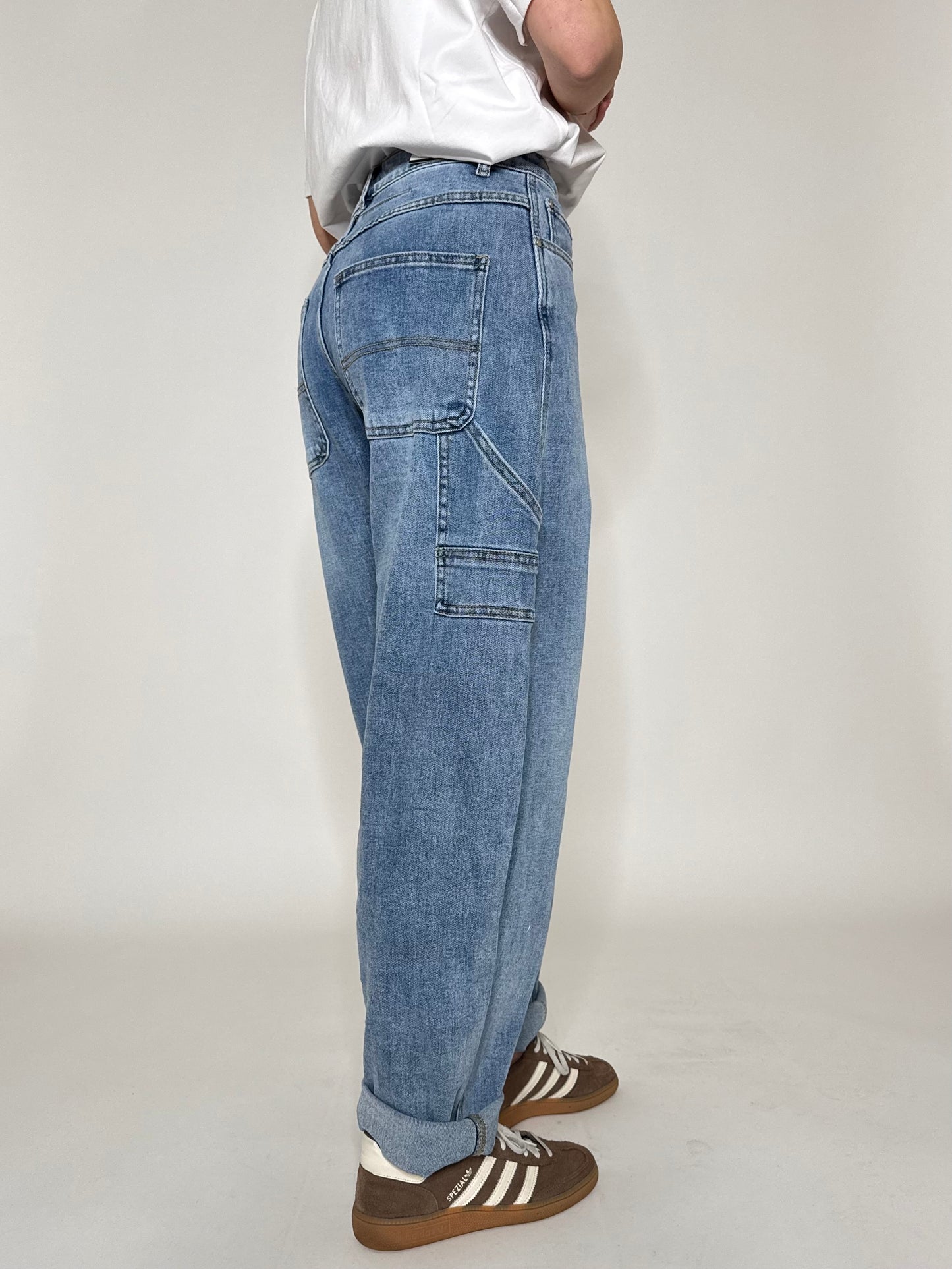 Jeans barrel light medium blue