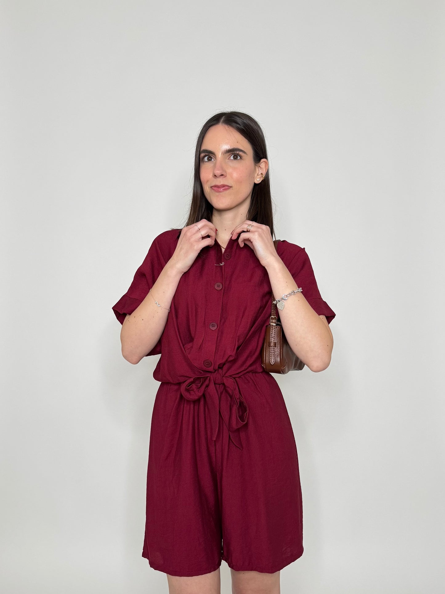 Tuta intera "Amalia" Bordeaux