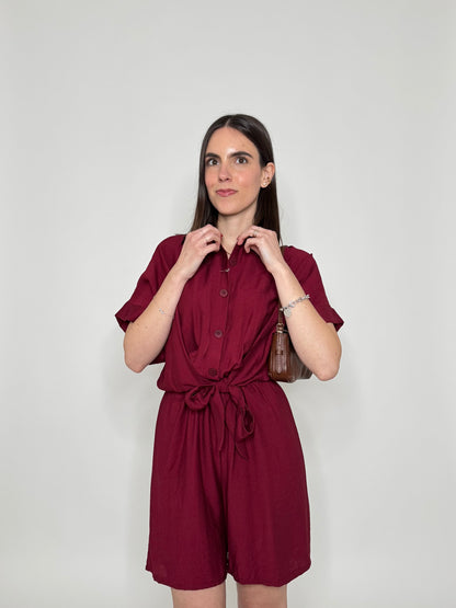 Tuta intera "Amalia" Bordeaux