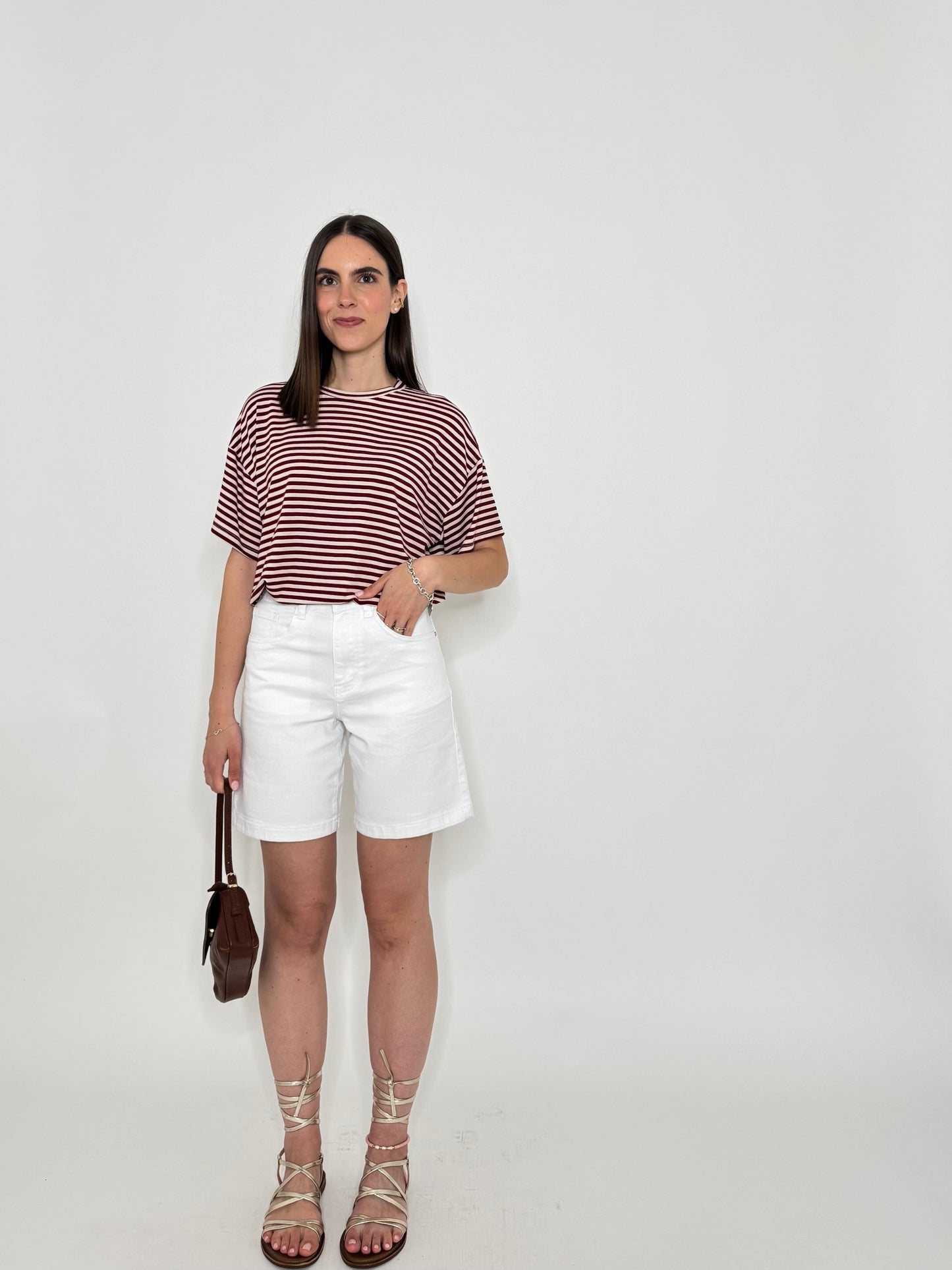 Shorts white denim