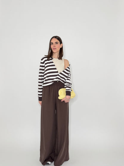 Pantalone morbido in 100% tencel Cioccolato
