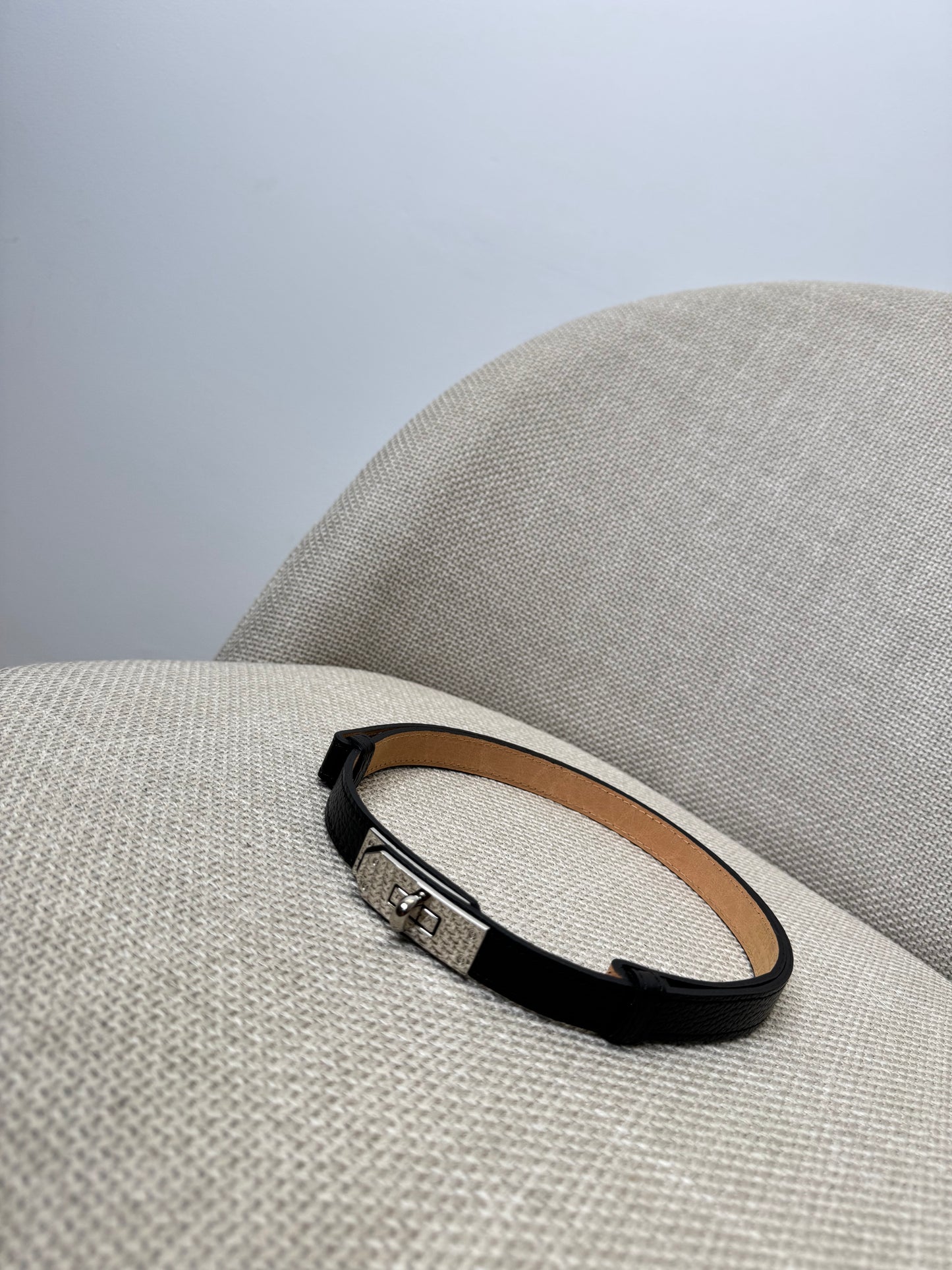 Cintura vera pelle martellata regolabile stile Hermes Nero fibbia argento 2cm