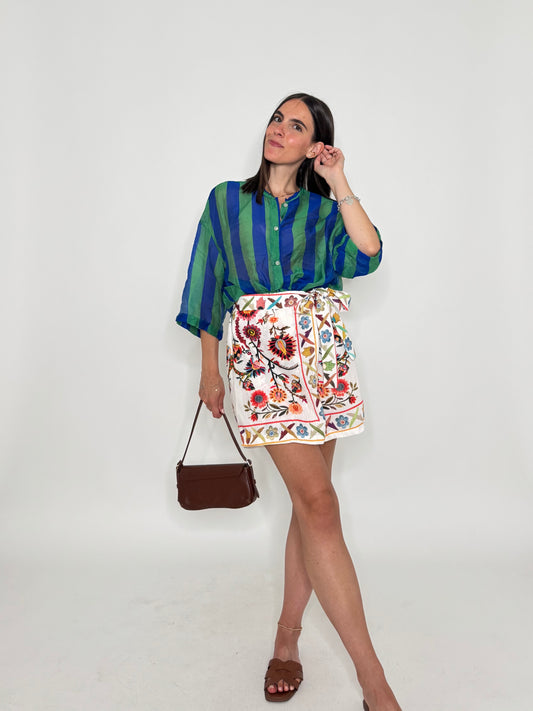 Gonna pantalone stampa flora