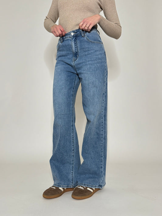 Jeans Wide Leg Daily Blue Milano