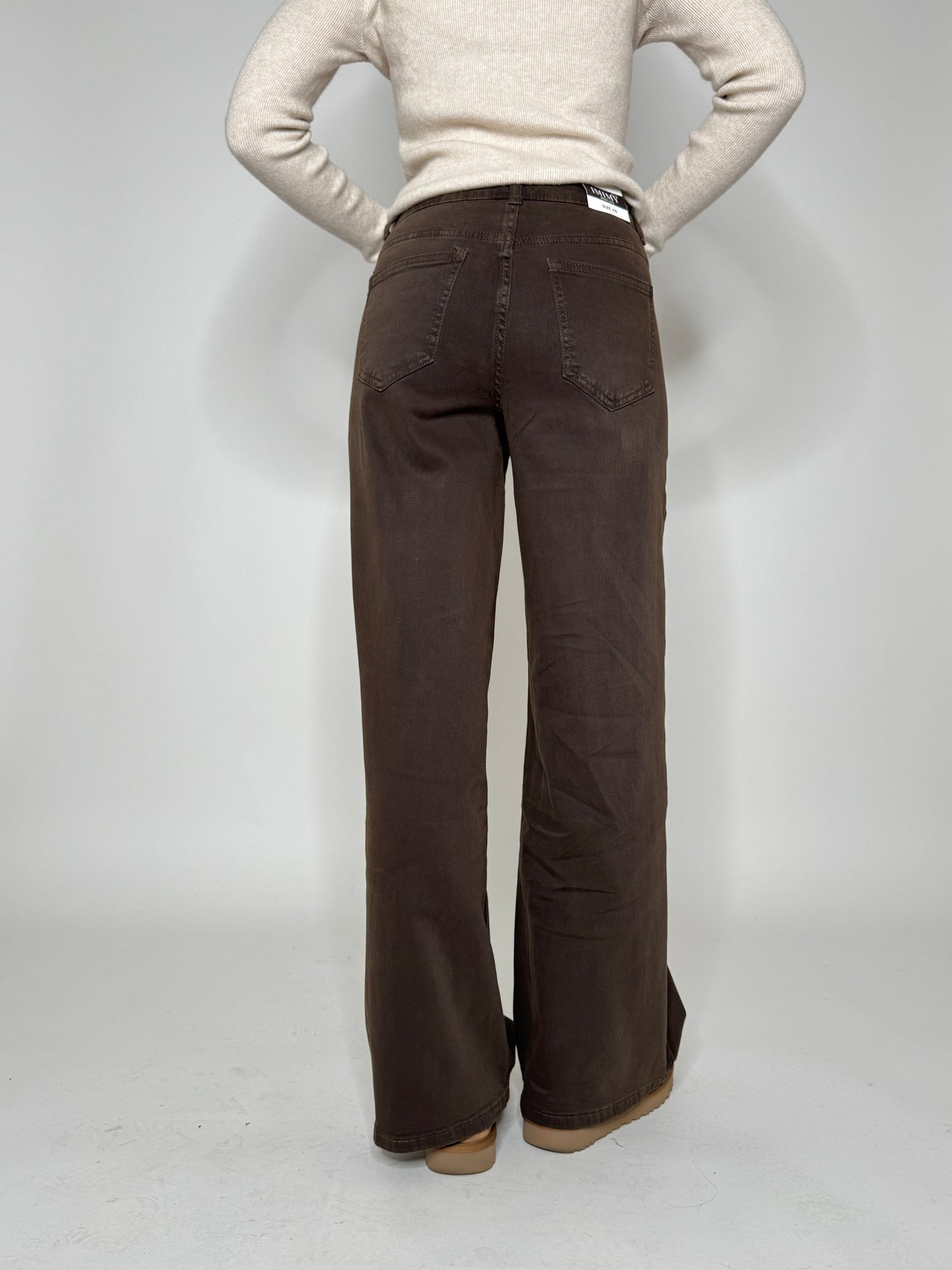 Jeans wide leg Cioccolato