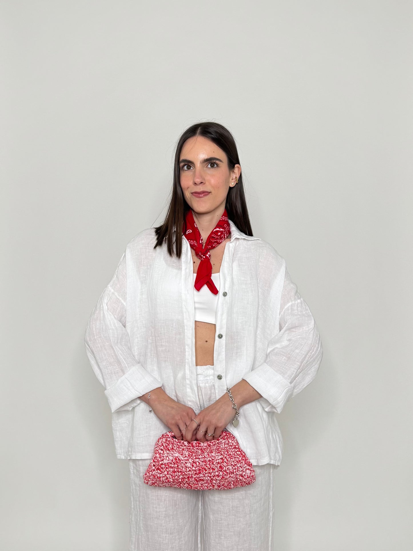 Camicia in lino Deserto Bianco