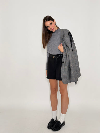 Shorts in morbida viscosa nero