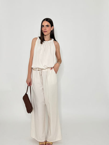 Completo Grace in fresca viscosa Panna