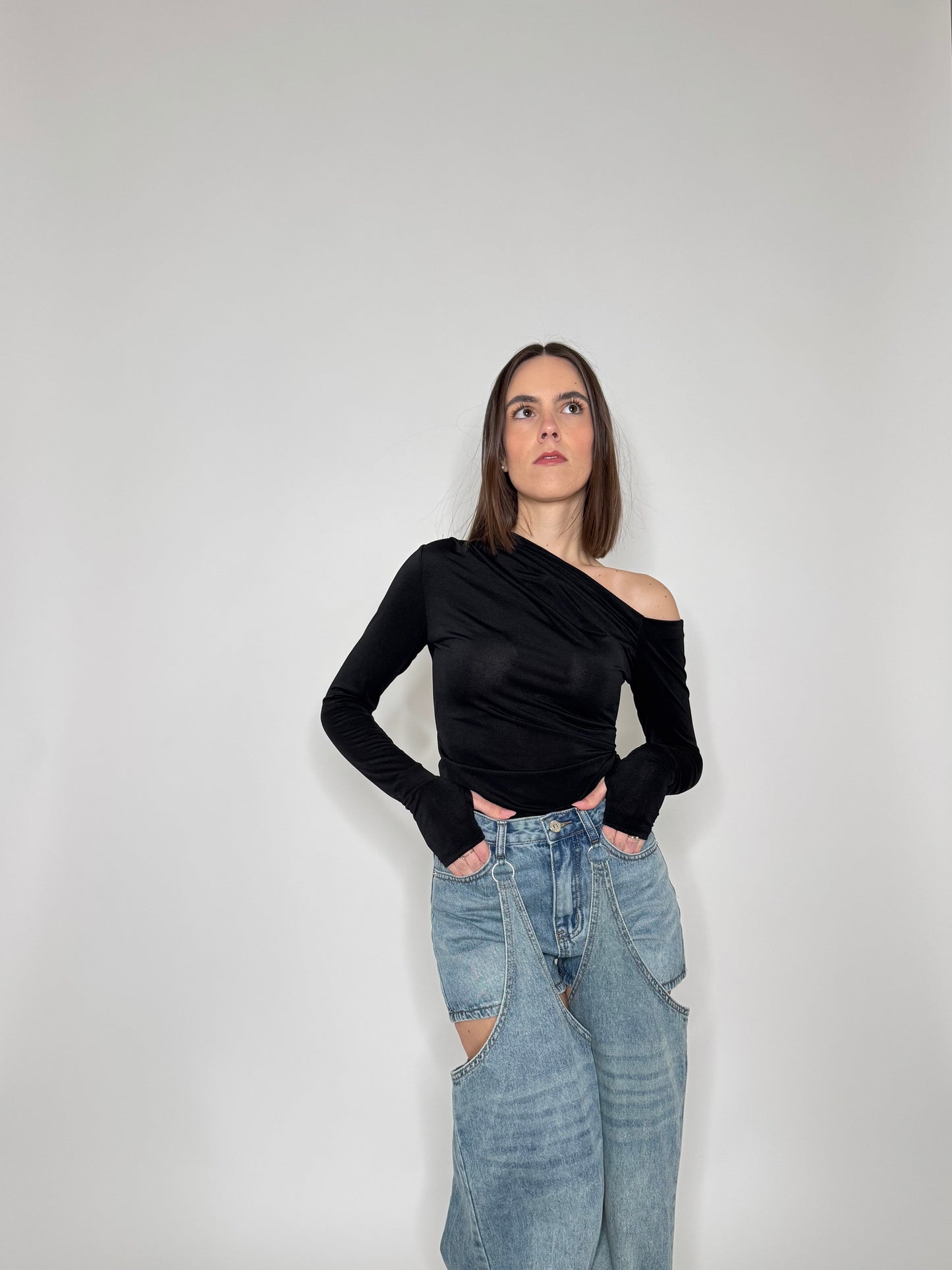 Jeans 2in1 Wide Leg