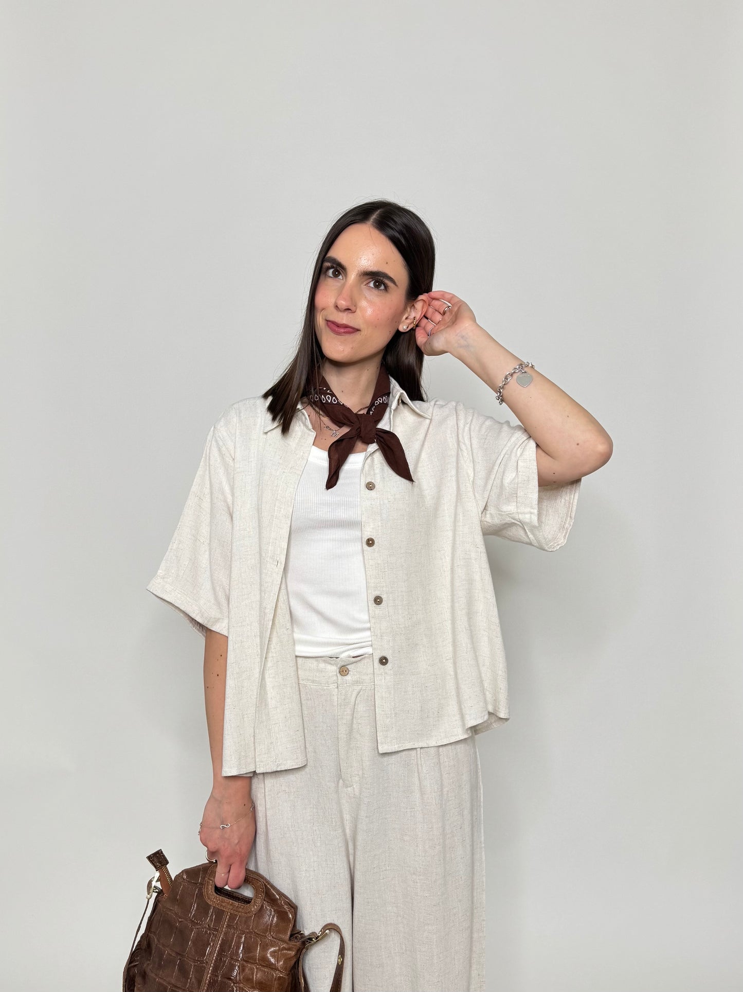 Completo Sofi in 100% cotone Panna