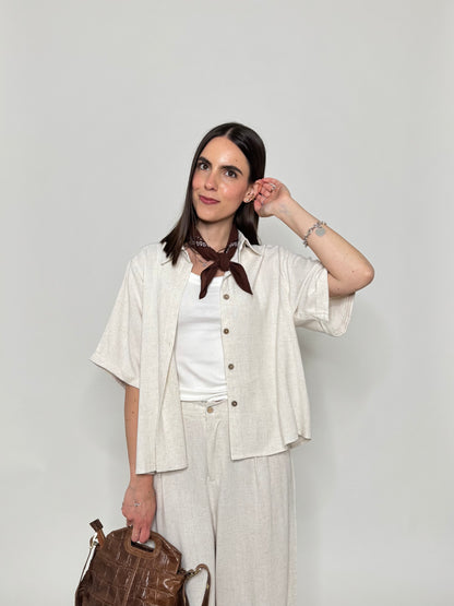 Completo Sofi in 100% cotone Panna
