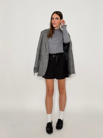 Shorts in morbida viscosa nero