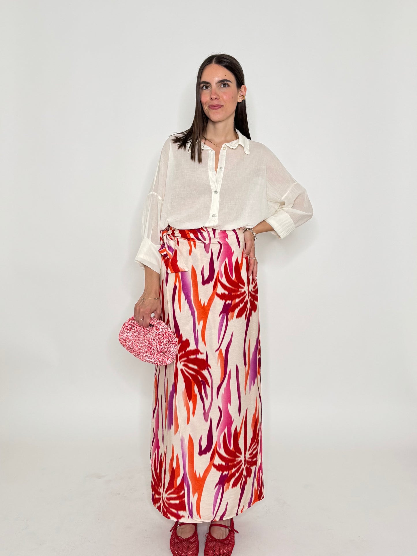 Gonna pareo in fresca viscosa tropical