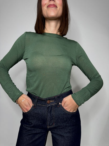 Maglia Cashmere girocollo Verde