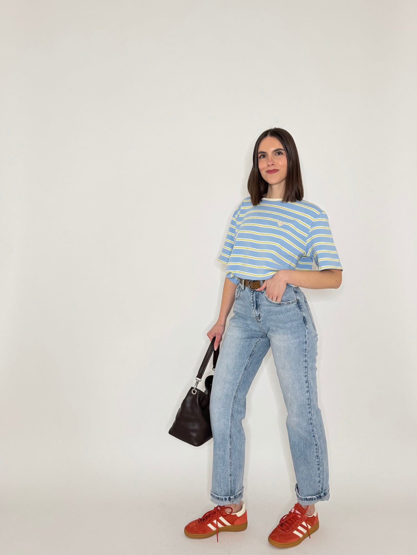 Jeans Straight con cintura