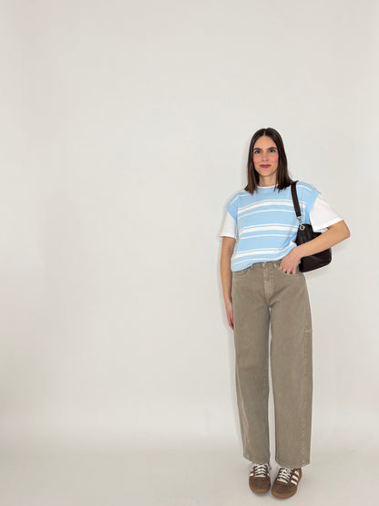 Jeans Barrel Sabbia