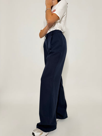 Pantalone taglio sartoriale blu - IN RIASSORTIMENTO