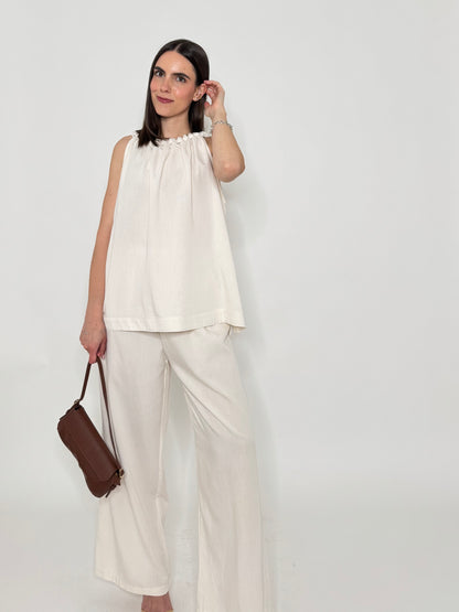 Completo Grace in fresca viscosa Panna