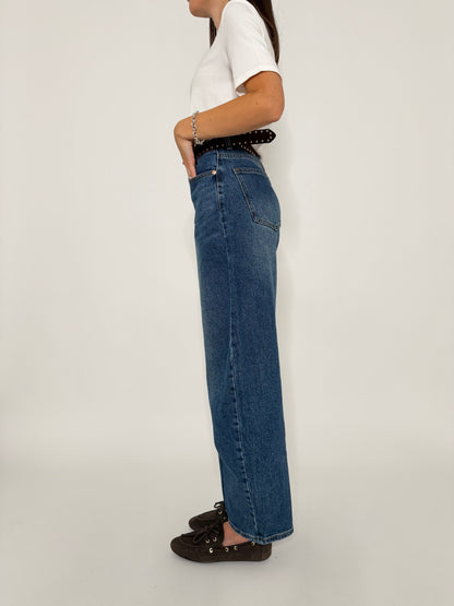 Jeans Balloon Fit in Denim Blu