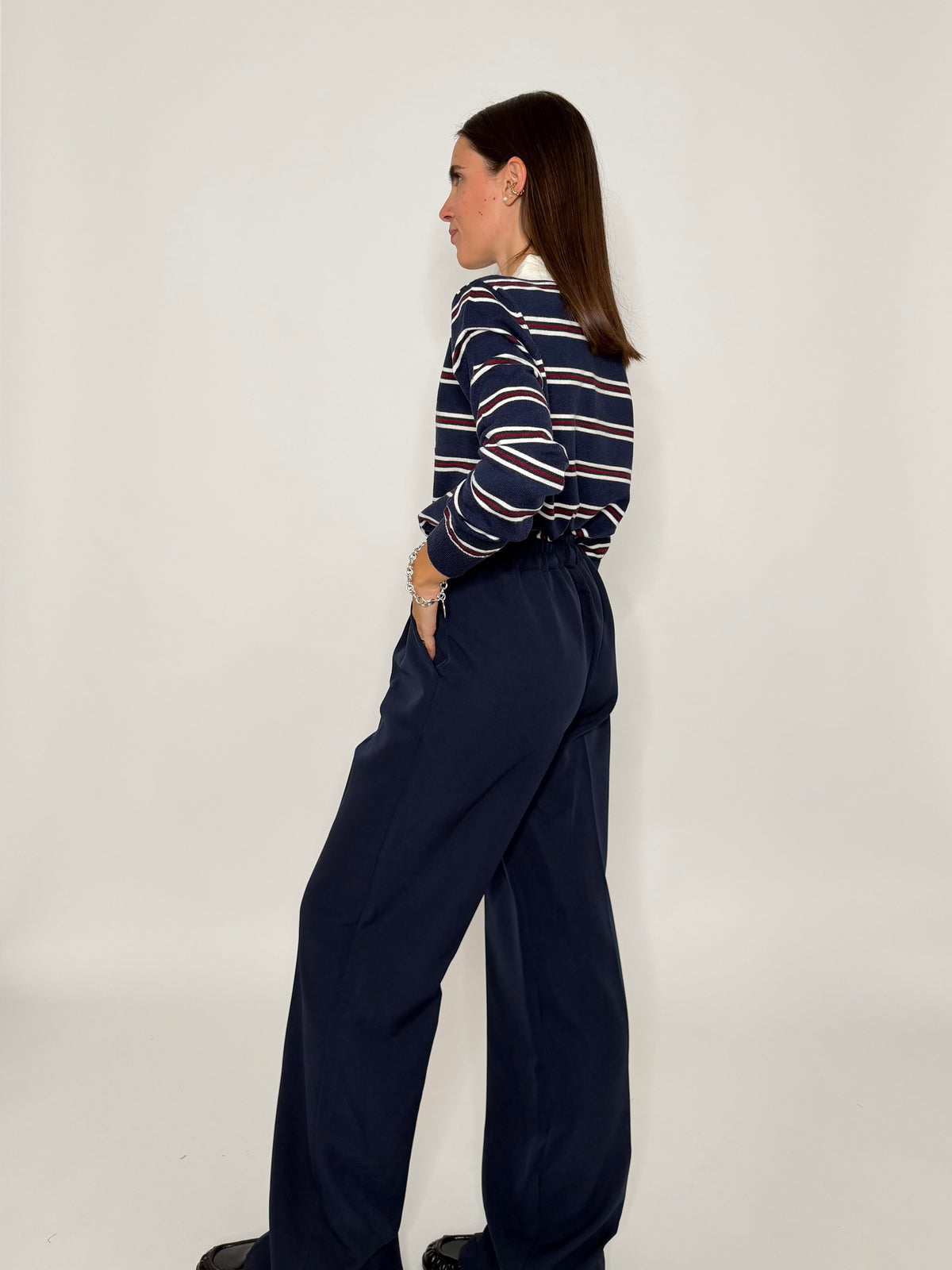Pantalone taglio sartoriale blu - IN RIASSORTIMENTO