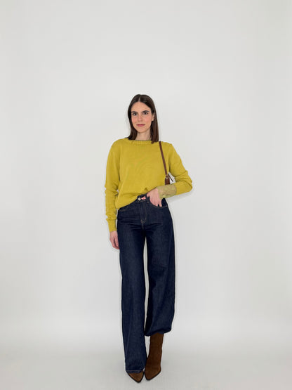 Jeans palazzo lavaggio zero