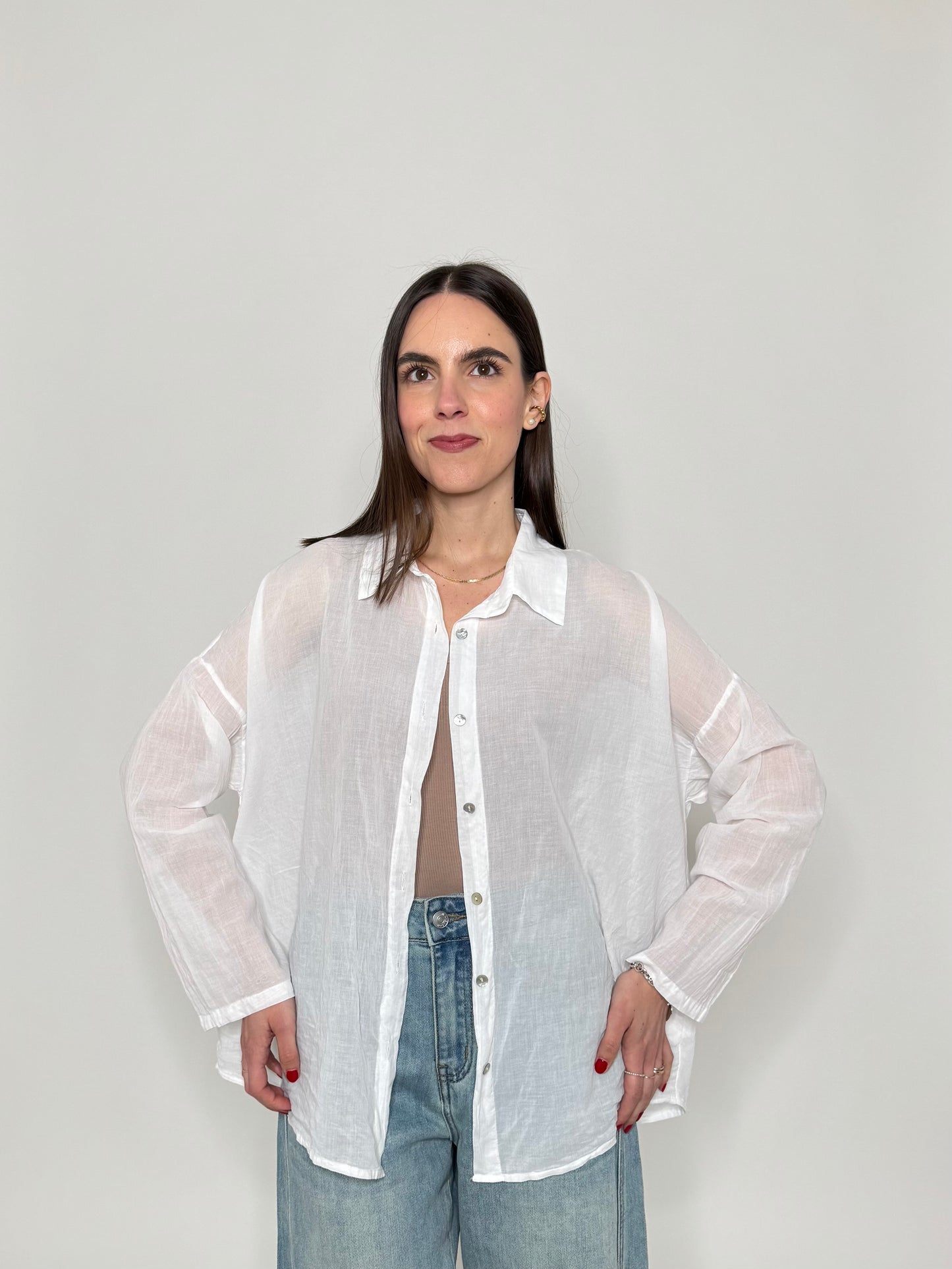 Camicia in mussola di cotone