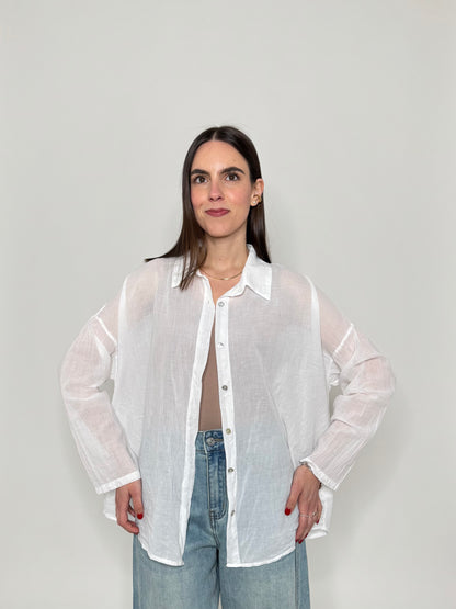 Camicia in mussola di cotone