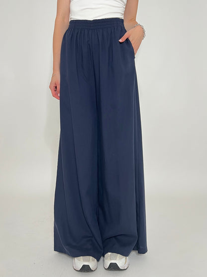 Pantalone morbido in 100% tencel Blu