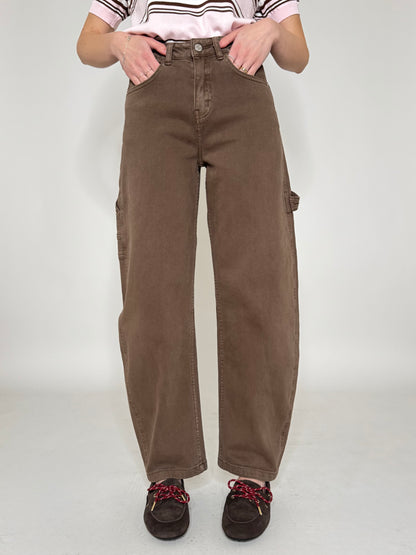 Jeans barrel fit Nutella