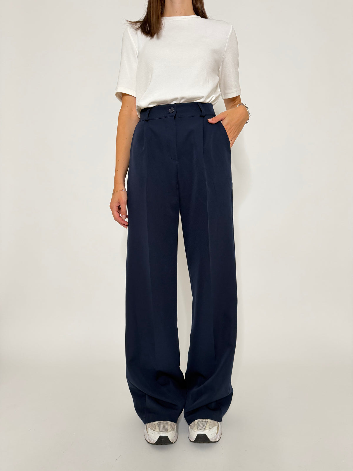 Pantalone taglio sartoriale blu - IN RIASSORTIMENTO