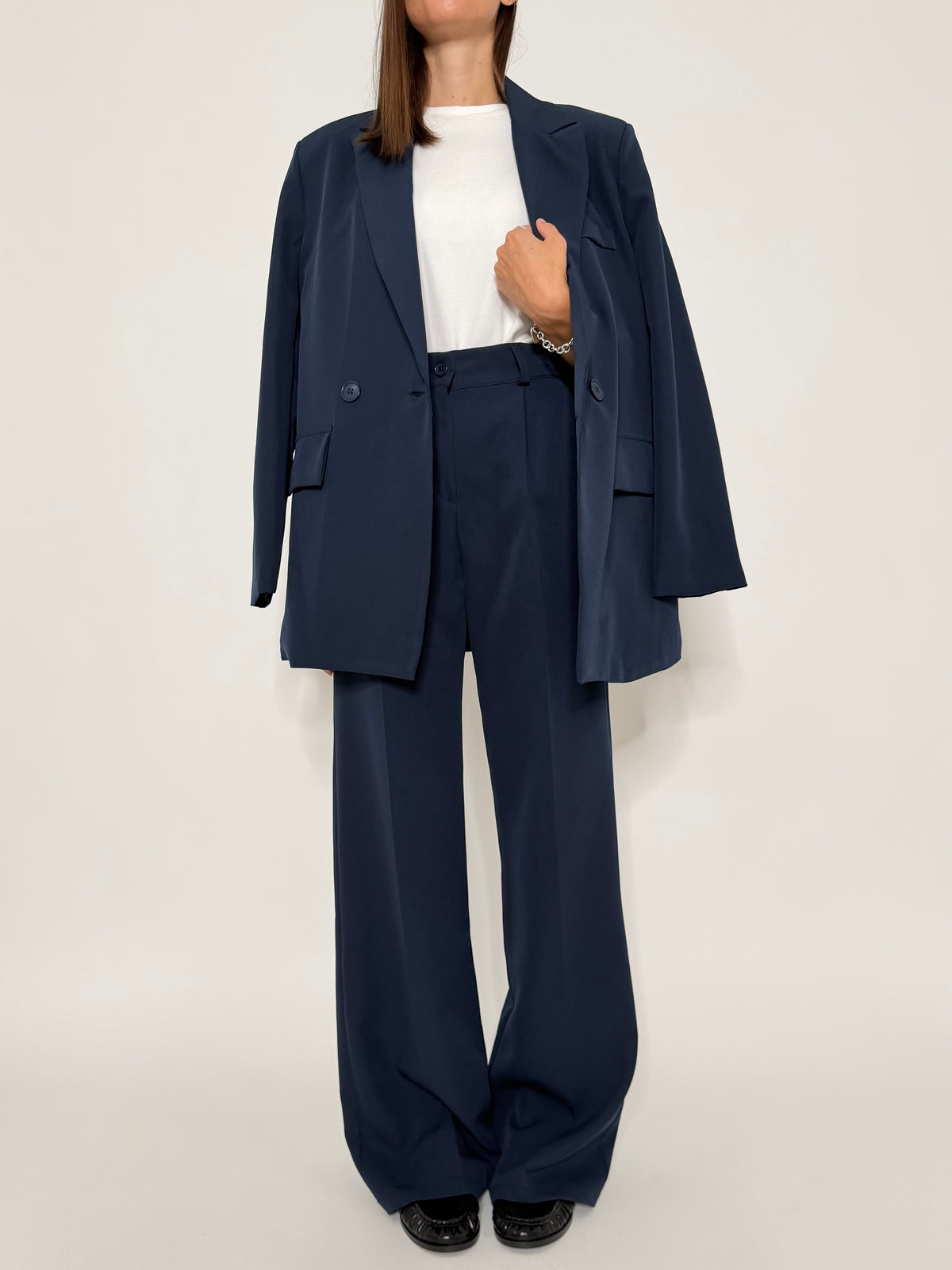 Pantalone taglio sartoriale blu - IN RIASSORTIMENTO