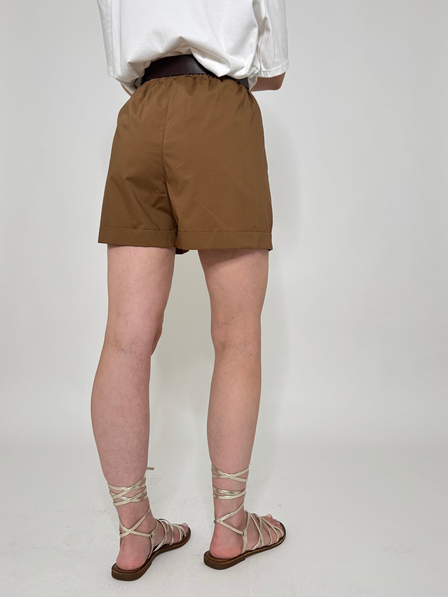Short city light cotton Caramello