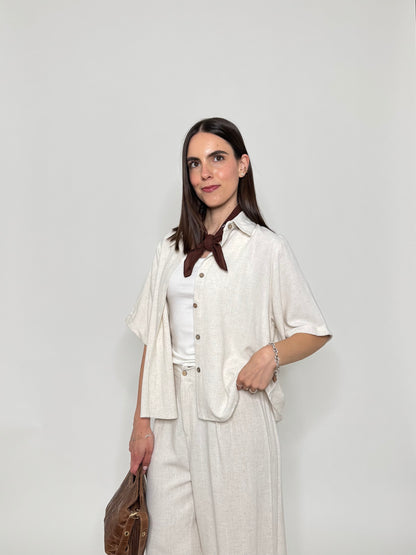 Completo Sofi in 100% cotone Panna