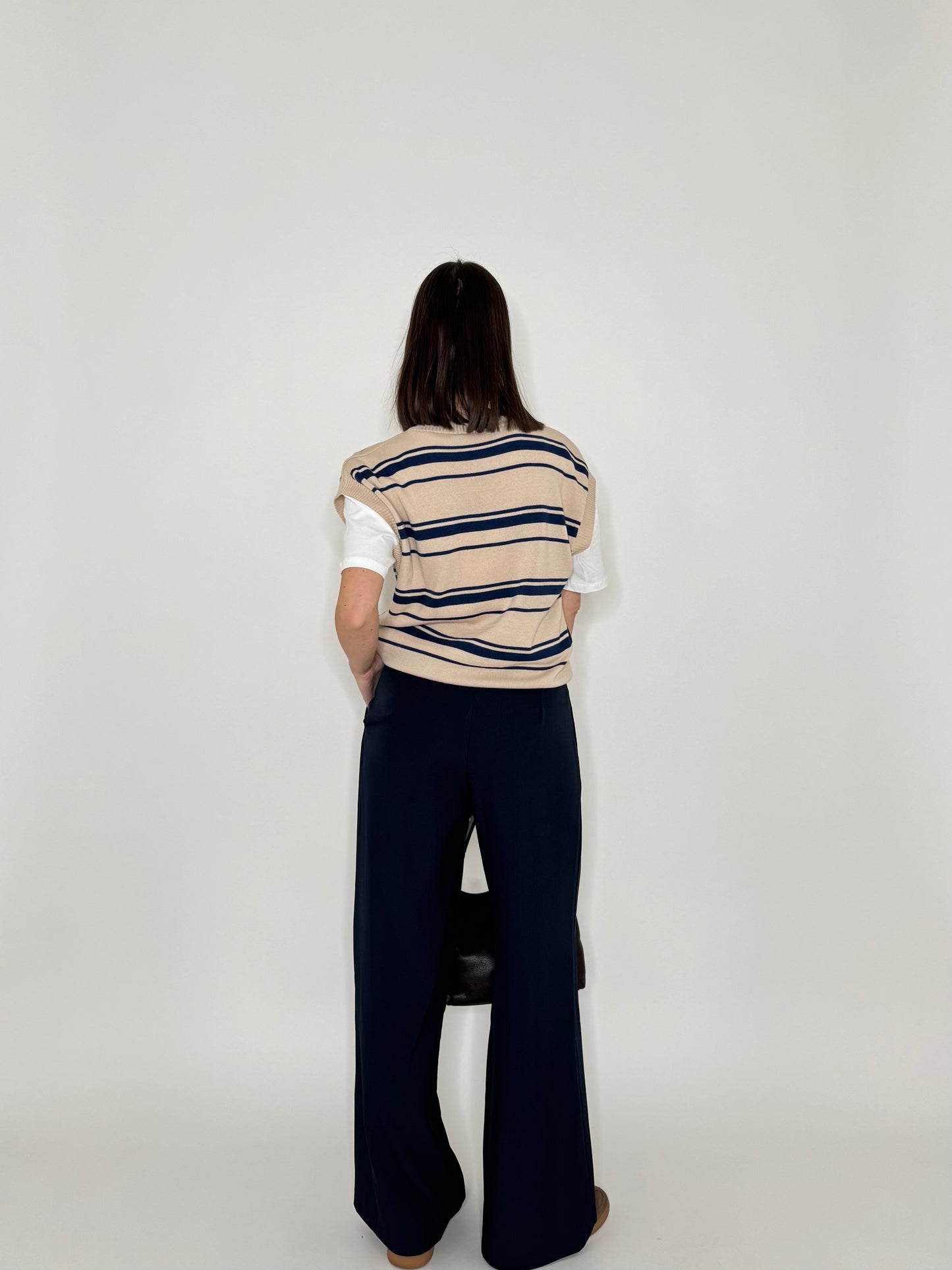 Pantalone Icon Wide leg Blu