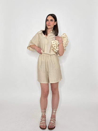Completo Kelly in viscosa beige