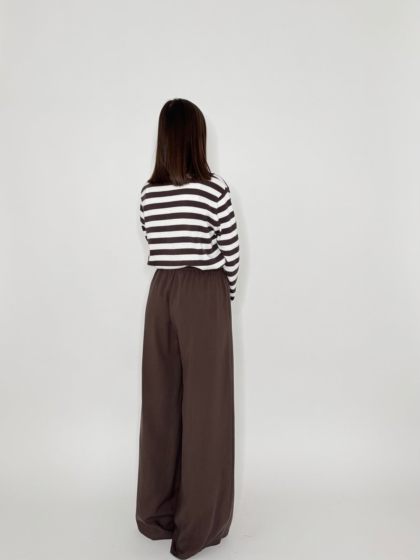 Pantalone morbido in 100% tencel Cioccolato