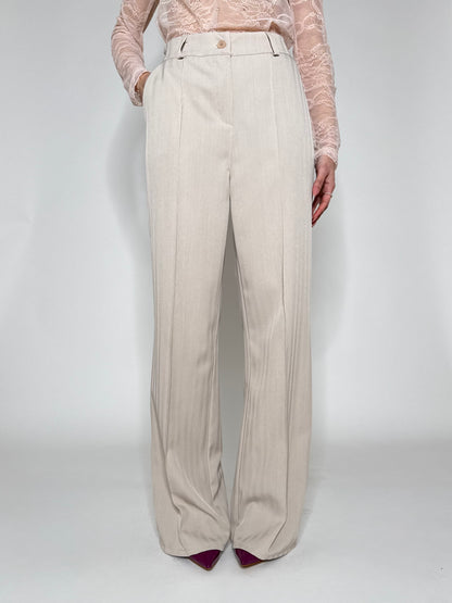 Pantalone morbido taglio elegante Beige