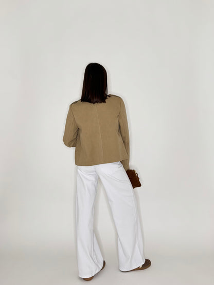 Jeans palazzo white