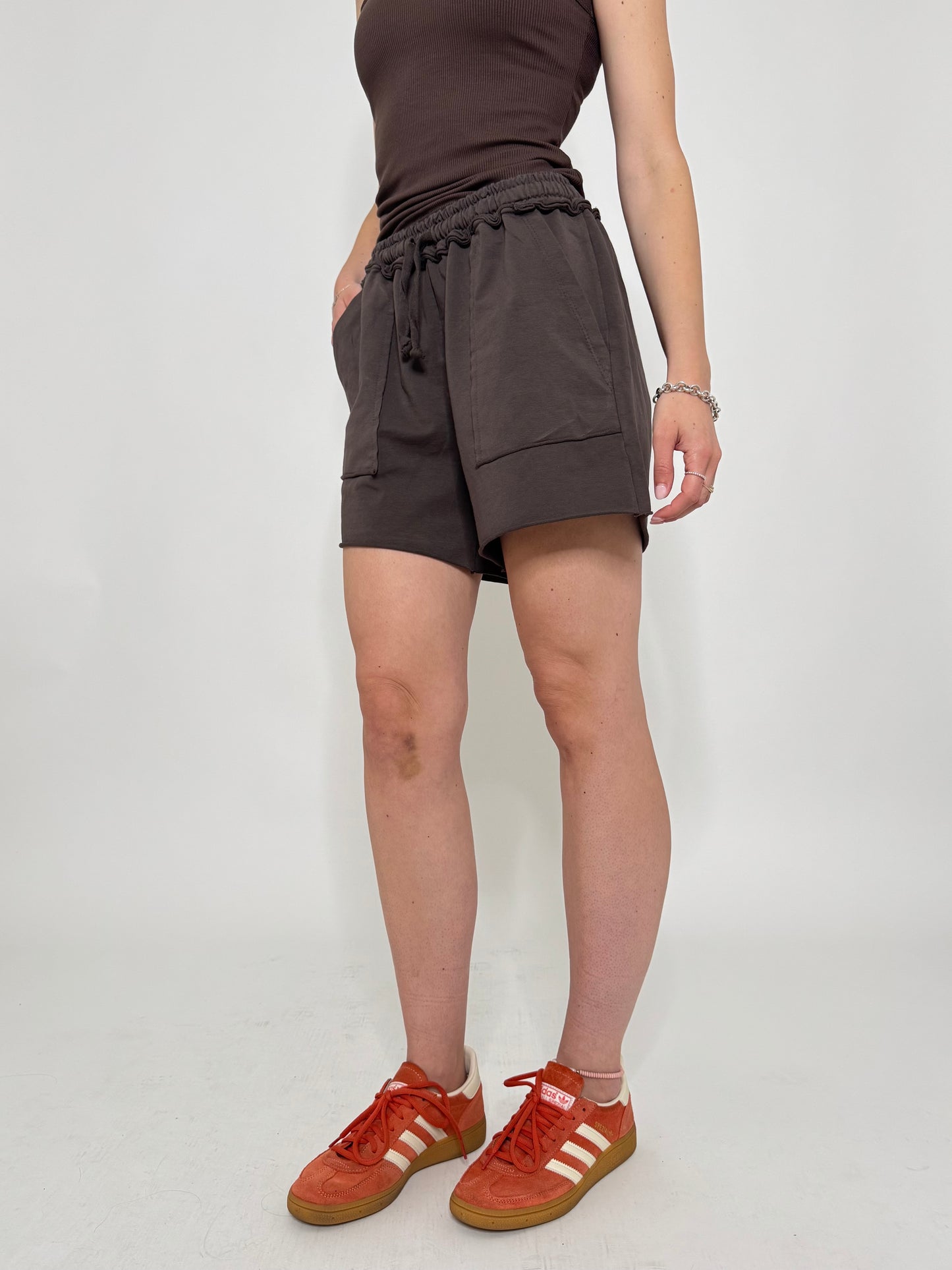 Pantaloncino in maglina cotone Comfy Cacao