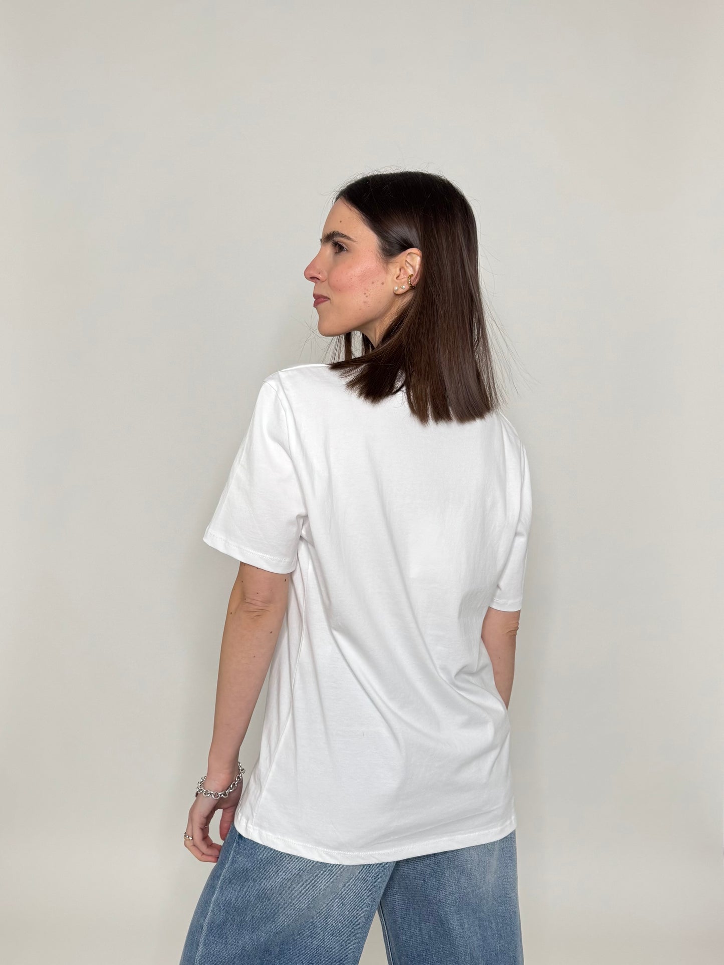 T-shirt in cotone con stampa "Summer Club - tasty ice cream"