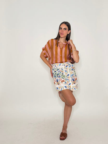 Gonna pantalone stampa giugla soft